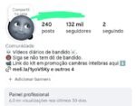 Insta 130k seguidores (orgânico)