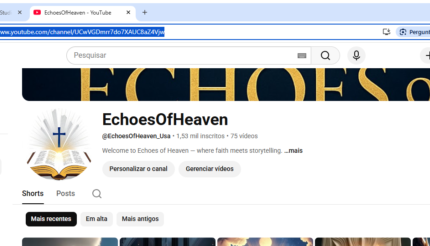 Conta do Youtube 1500 Inscritos