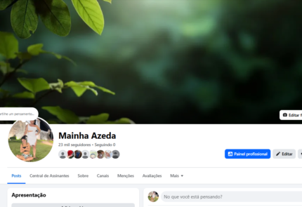 Página do Facebook 23 mil seguidores