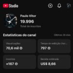Canal do YouTube 20.000 inscritos