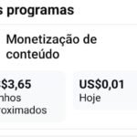 Página monetizado em monetização de conteúdo