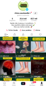 Combo 3 em 1: TikTok Monetizado + Instagram + Página Facebook (Nicho Saúde)⁠