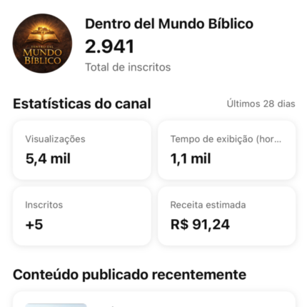 CANAL DARK ESPANHOL RPM 12,00