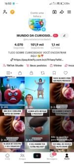 Conta Tiktok 100 mil seguidores