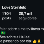 Conta do Instagram Página de fã com 29k de seguidores