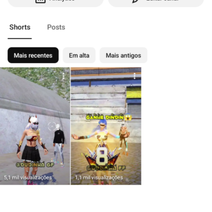 CANAL COM 120 ESCRITOS, COM ÓTIMAS VISUALIZAÇÕES