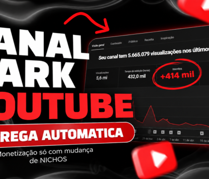 CANAL DE 400 MIL INSCRITOS - PROMOÇÃO RELÂMPAGO