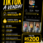 # 🚀 PERFIL TIKTOK PRONTO PARA MONETIZAÇÃO 💰+24 MIL seguidores