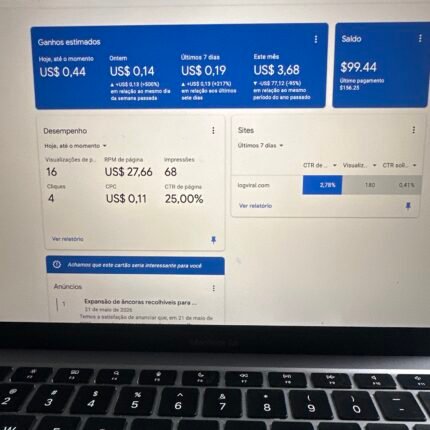 Blog monetizado no Google Adsense