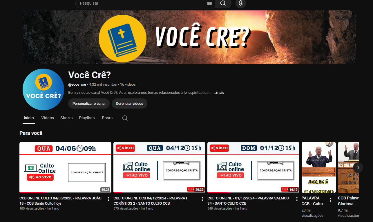 5 Canal Youtube 4 mil inscritos - Imagem 1