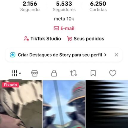 Tiktok disponível 5K de Seguidores