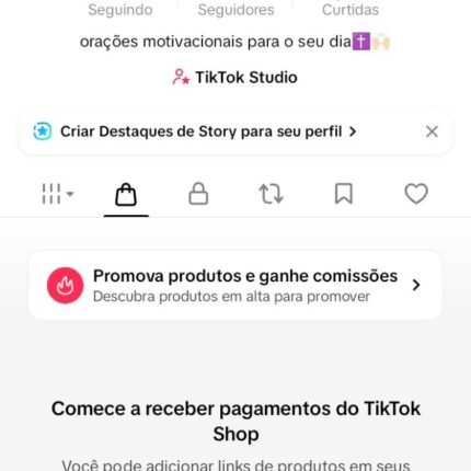 CONTA DO TIKTOK COM SHOP ATIVO +2,5K SEGUIDORES +24K CURTIDAS (ENGAJAMENTO REAL)