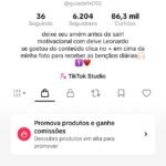 CONTA DO TIKTOK COM SHOP ATIVO +6K SEGUIDORES +86K CURTIDAS (ENGAJAMENTO REAL)