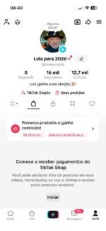 CONTA DO TIKTOK COM SHOP ATIVO +16K SEGUIDORES + LIVES ATIVAS(ENGAJAMENTO REAL)
