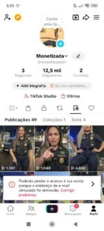 CONTA DO TIKTOK MONETIZADA +12K SEGUIDORES (ENGAJAMENTO REAL)