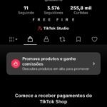 CONTA DO TIKTOK COM SHOP ATIVO +3,5K SEGUIDORES +255K CURTIDAS(ENGAJAMENTO REAL)