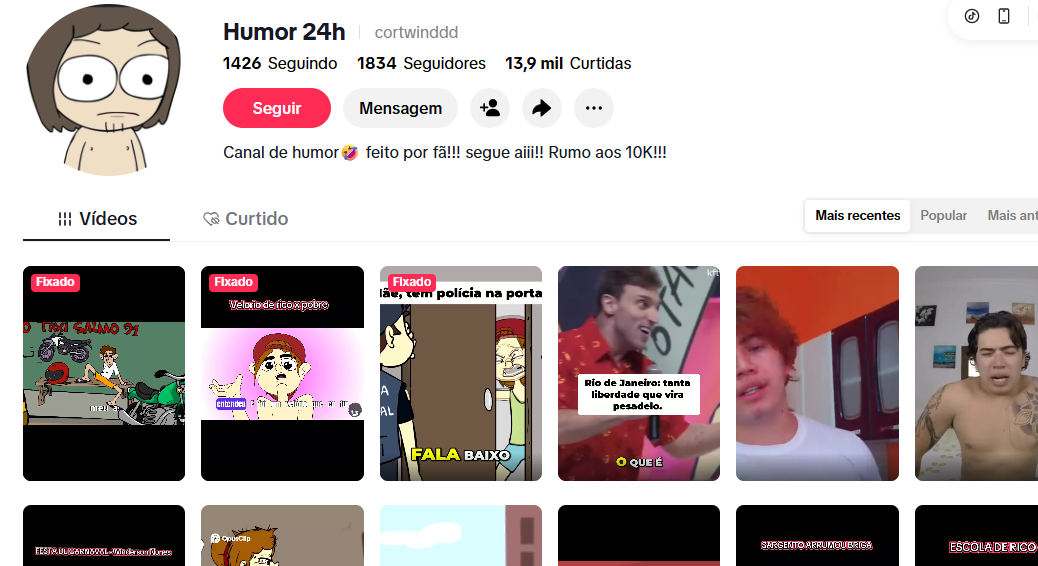 Captura de tela 2026-06-03 105224 Conta do tik tok com quase 2K - Imagem 1