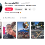 Conta do tik tok 1k