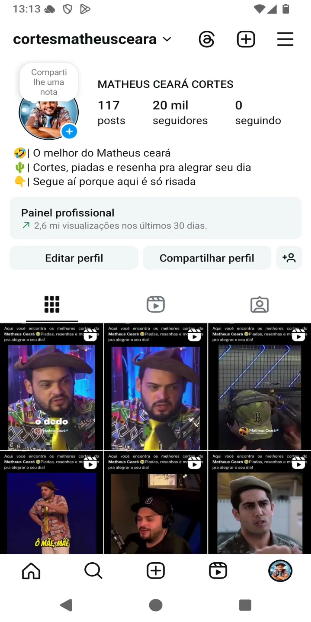 Captura de tela 🚀CONTA DO INSTAGRAM ORGÂNICO (20 mil seguidores & 2.6 MILHÕES de viws em 30D) - Imagem 1