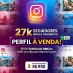 Conta Instagram 27 Mil seguidores - seguidores orgânicos 100% brasileira