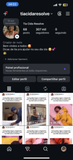 Insta de Milhões! 307k pegando média 60k stories, perfeita para pessoal ou empresarial: valor promocional de