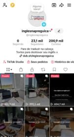 Conta TikTok 23k Seguidores | Nicho Inglês | +600k Views Recentes