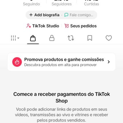 CONTA TIKTOK COM TIKTOKSHOP ATIVO 2851 Seguidores