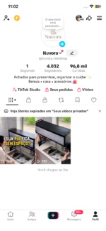 Conta TikTok shop 4 k seguidores 96.000 curtidas - Imagem 2