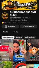 👉Canal Curiosidades 2.61k inscritos🚀+213,8k de Views👀| Canal Já Viral Oportunidade Escalável🔥 - Imagem 4