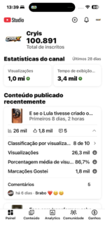 Canal de 100 mil seguidores - Imagem 2