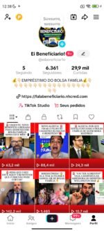 TIKTOK 6.3k 🚀 • NICHO FINANÇAS/BOLSA FAMÍLIA 💰 • VÍDEOS VIRAIS 🔥