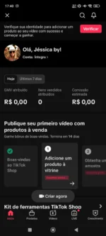 ✅CONTA TIKTOKSHOP ATIVO 🛒 | 2.7 K SEGUIDORES | 5 K CURT❤️ | NICHO BELEZA | SEM DOCUMENTOS | 💰 - Imagem 3