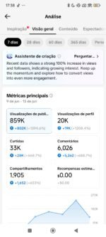CONTA TIKTOK MONETIZADA MUITO ENGAJADA + 52,4K DE SEGUIDORES SUBINDO MUITOS SEGUIDORES MAIS DE 800K DE VIZUALIAÇÃO NOS ULTIMOS 7 DIAS!!!! (Oferta imperdível) - Imagem 2