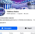 Facebook Com 15 mil seguidores não monetizada