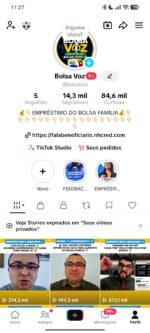 📢 VENDO CONTA TIKTOK DE ALTO ENGAJAMENTO (NICHADA - BENEFÍCIOS/FINANÇAS)