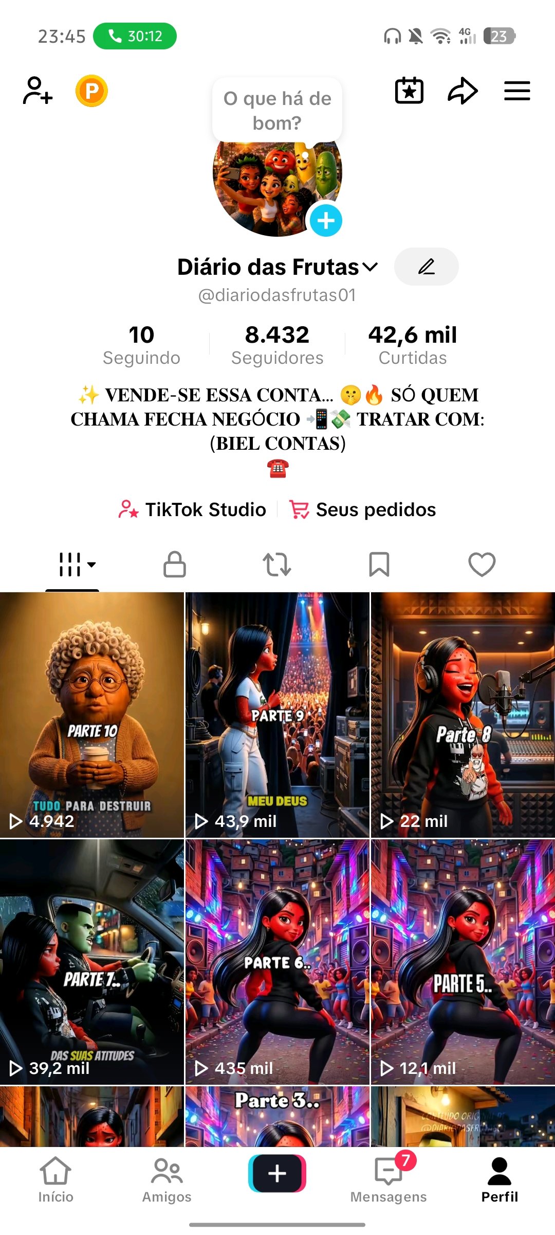 Screenshot_20260601-234525 TIKTOK DARK 8.433 seguidores reais - Imagem 1