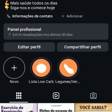 Página No Instagram No Nicho De Saúde Com 415k De Seguidores Reais e Crescendo Diariamente ! Promoção Agora Aproveite !