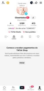 CONTA TIKTOK SHOP + DE 3000 MIL SEGUIDORES + TIKTOK SHOP ATIVADO - Imagem 2