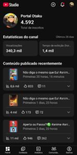 ​Canal de Anime Dark com Ótimo Engajamento + 4,5k+ Inscritos por apenas R$ 480 ! - Imagem 3