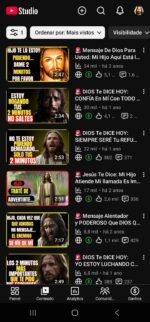 Canal Dark Em Espanhol Monetizado No Nicho De Oração Com 5.280 Inscritos Reais - Imagem 3