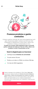 Conta Tiktok | Quase Monetizada + TikTok Shop ON | Sem Documentação | 10,2K de seguidores reais | +221k de Visualizações | 40k de Curtidas