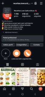 Página No Instagram No Nicho De Saúde Com 418k De Seguidores Reais e Crescendo Diariamente ! Aproveite Agora!