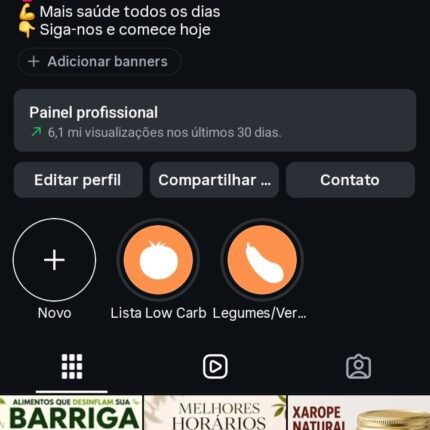 Página No Instagram No Nicho De Saúde Com 418k De Seguidores Reais e Crescendo Diariamente ! Aproveite Agora!