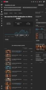 Canal com +1.050 Inscritos | Crescimento Orgânico | Quase 30 Mil Visualizações Mensais - Imagem 2