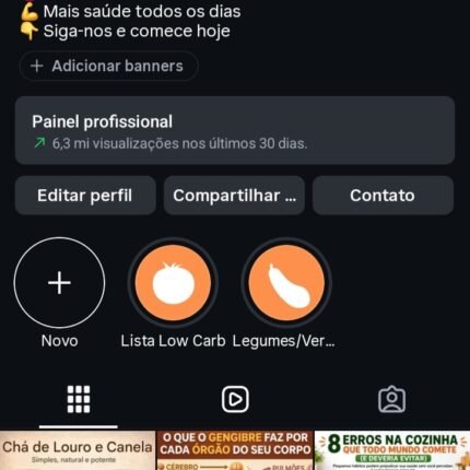 Página No Instagram No Nicho De Saúde Com 420k De Seguidores Reais e Crescendo Diariamente ! Aproveite Agora!
