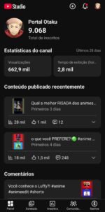 Combo 2 Canais de Anime (YouTube Shorts) – 10.7k+ Inscritos Total | Quase 900k Visualizações nos Últimos 28 Dias! - Imagem 7