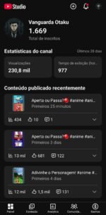 Combo 2 Canais de Anime (YouTube Shorts) – 10.7k+ Inscritos Total | Quase 900k Visualizações nos Últimos 28 Dias! - Imagem 3