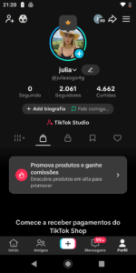 ✅ CONTA TIKTOKSHOP ATIVO 🛒 | 2.06 K SEGUIDORES | 4.662 K CURT❤️ | NICHO BELEZA | SEM DOCUMENTOS | 💰