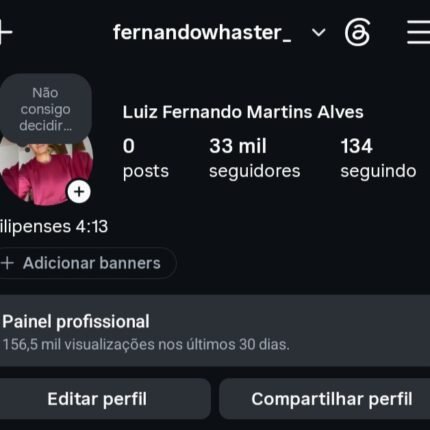 INSTAGRAM 33MIL SEGUIDORES *Orgânicos 🇧🇷