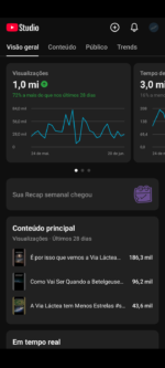YouTube +1,9k inscritos nicho de ciência e curiosidades - Imagem 3